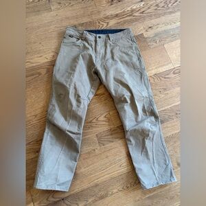 Kuhl Rydr Vintage Patina Dye Work Pants Outdoor Brown Khaki Mens 34x30